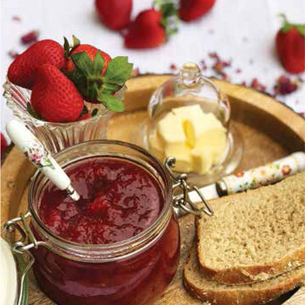 Breakfast with Strawberries and Dough