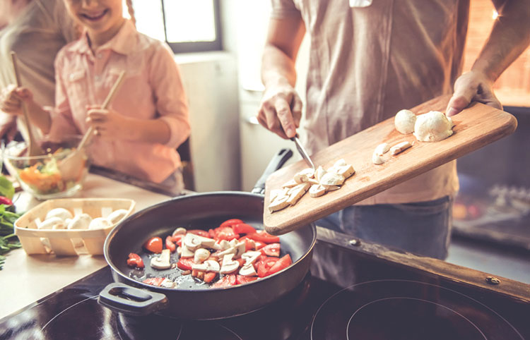 Family cooks