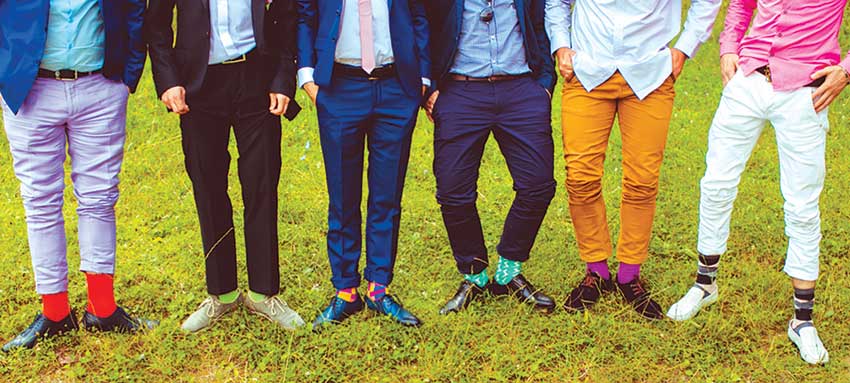 Men's Fashion on Colour Wheel