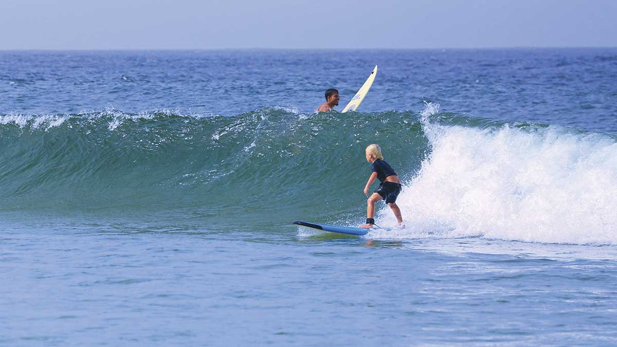 Surfing in Oman