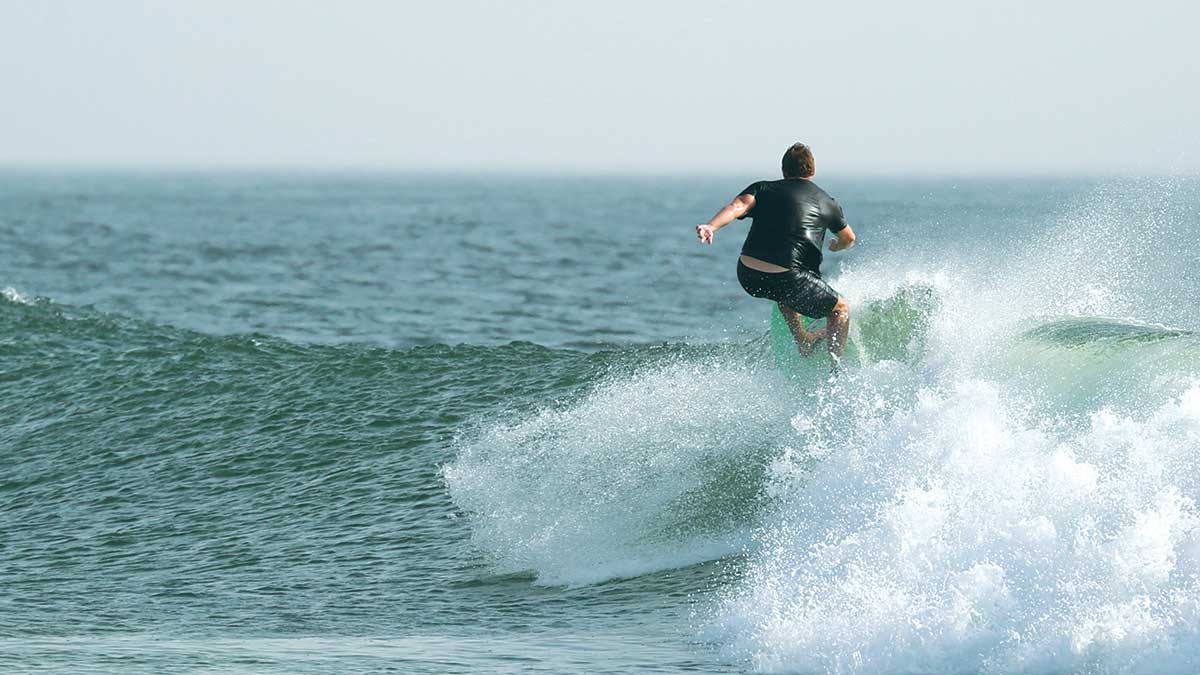 Surfing in Oman